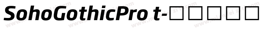 SohoGothicPro t字体转换